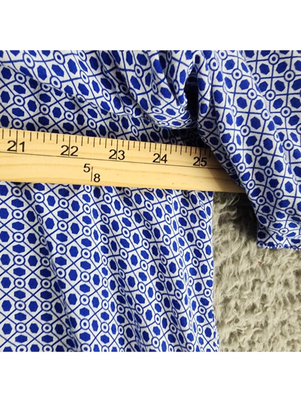 Grand & Greene Top Womens 2X Blue Long Sleeve Blouse - Picture 6 of 9